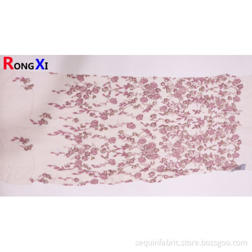 Hot Selling Sequined Fabric Rose Gold